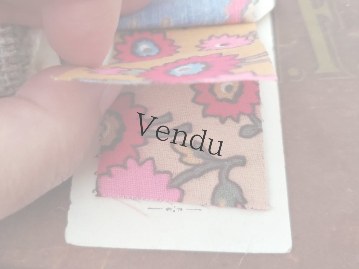 画像14: フランスアンティーク SAMARITAINE 生地サンプルセット (14)