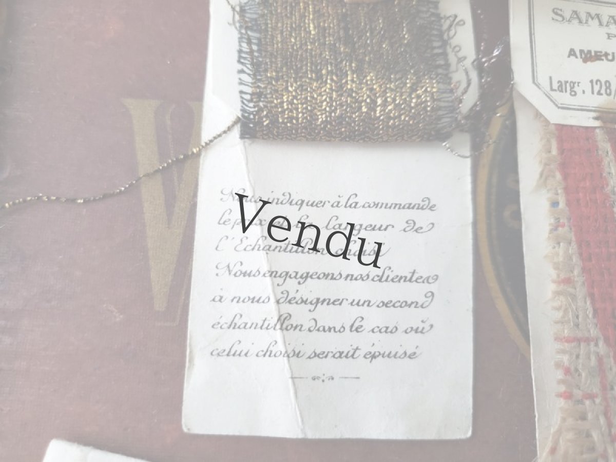 画像16: フランスアンティーク SAMARITAINE 生地サンプルセット (16)