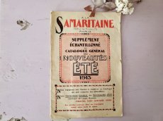 画像1: フランス 1913年 SAMARITAINE / NOUVEAUTÉS ÉTÉ 生地サンプル付きカタログ (1)