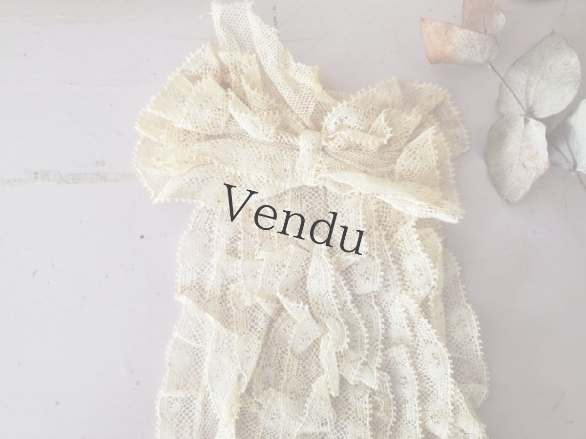 画像2: フランスアンティーク　レースのジャボ (2)