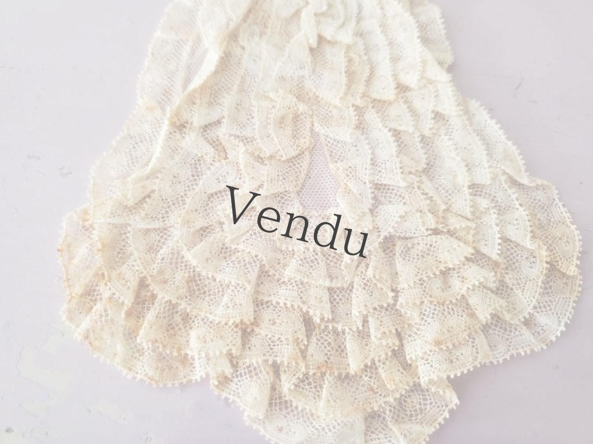 画像3: フランスアンティーク　レースのジャボ (3)