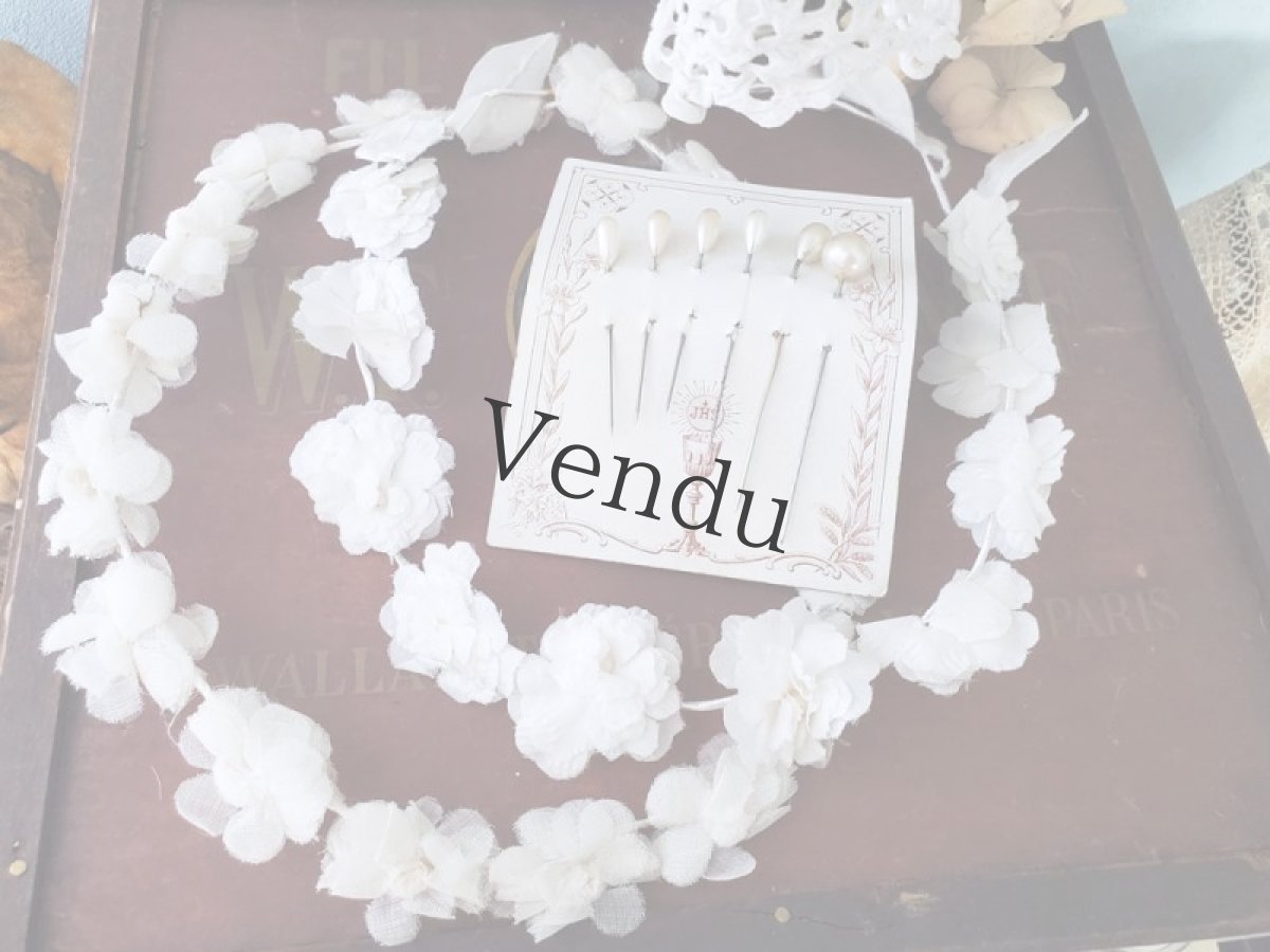 画像7: フランスアンティーク　パールのエパングルセット (7)