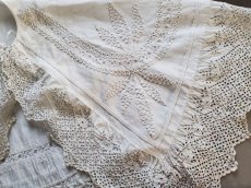 画像8: フランスヴィンテージ　子ども用ケープ Broderie Anglaise (8)