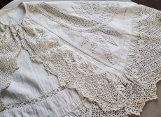 画像9: フランスヴィンテージ　子ども用ケープ Broderie Anglaise (9)