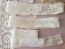 画像8: フランスアンティーク　白糸刺繍　飾りパーツA (8)