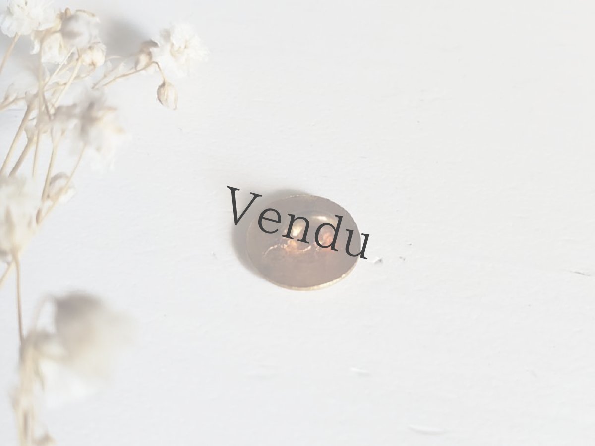 画像2: フランス1900年前後　アール=ヌーヴォー 極小メタルボタン 8mm (2)