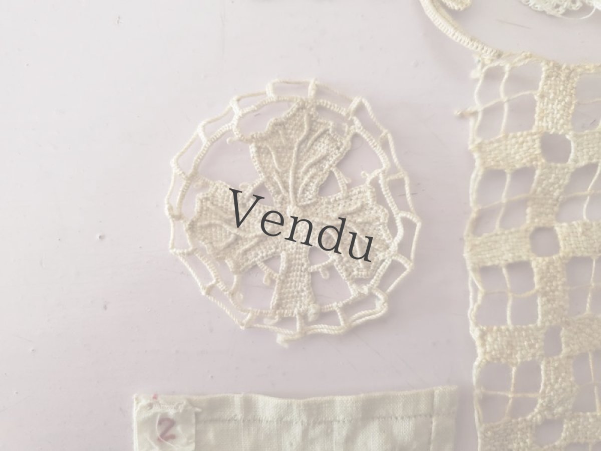 画像3: フランスアンティーク　レースモチーフセット (3)