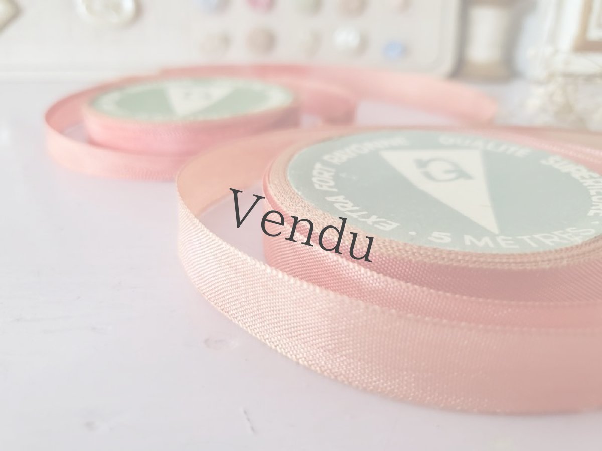 画像4: フランスヴィンテージ　巻きリボン ２色セット (4)