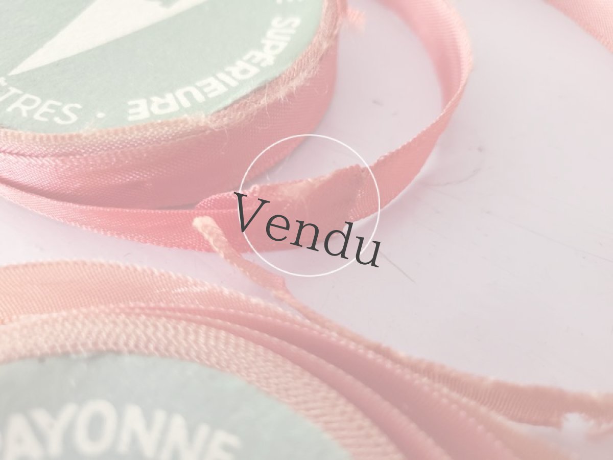 画像7: フランスヴィンテージ　巻きリボン ２色セット (7)