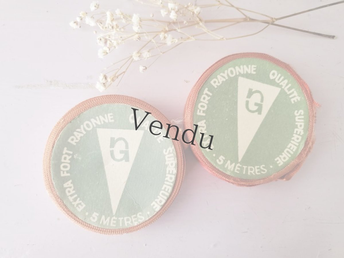 画像6: フランスヴィンテージ　巻きリボン ２色セット (6)