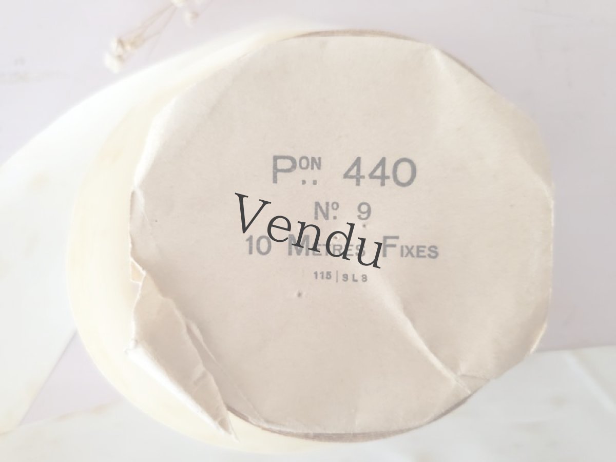 画像6: フランスアンティーク　巻きリボン Pon440 No.9 Blanc (6)