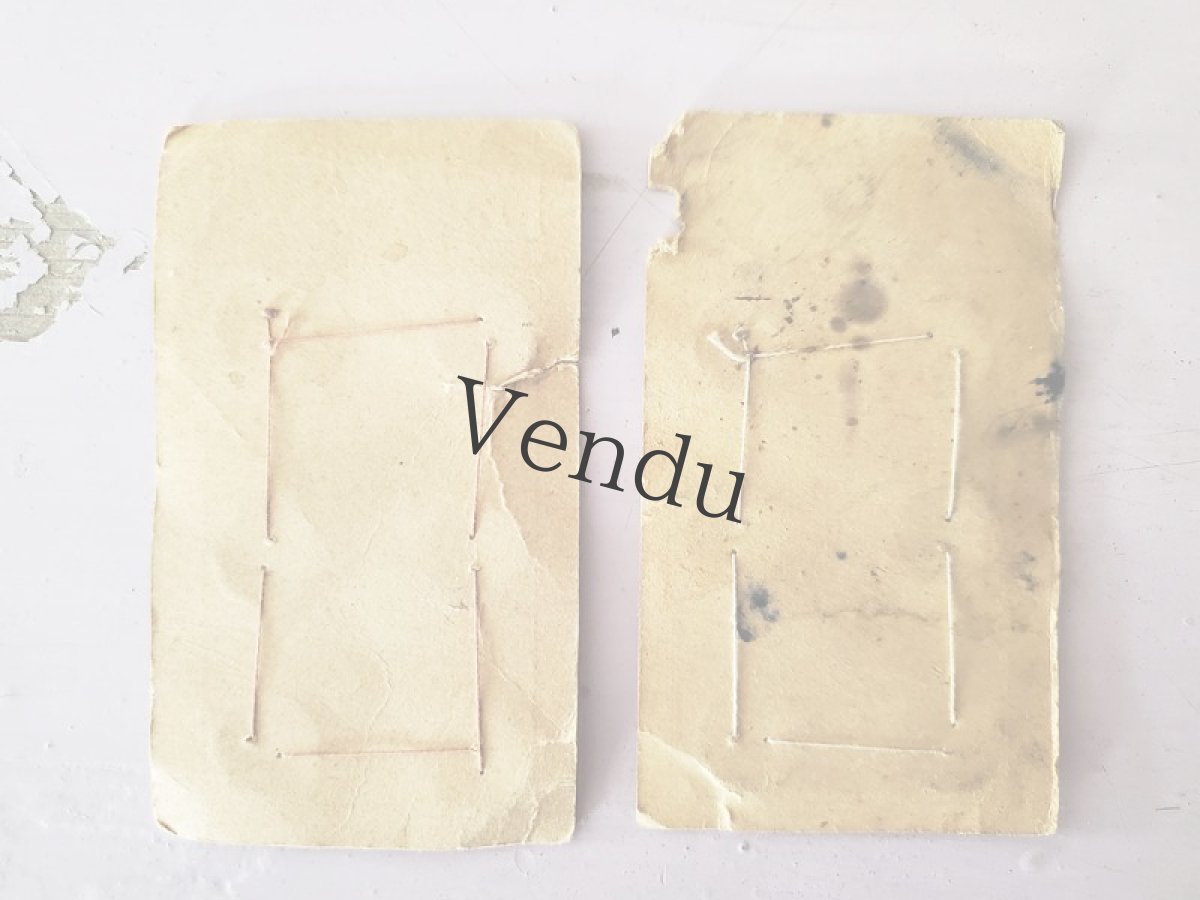 画像6: フランスアンティーク　ガラリットボタンシート 14mm ２枚セット (6)