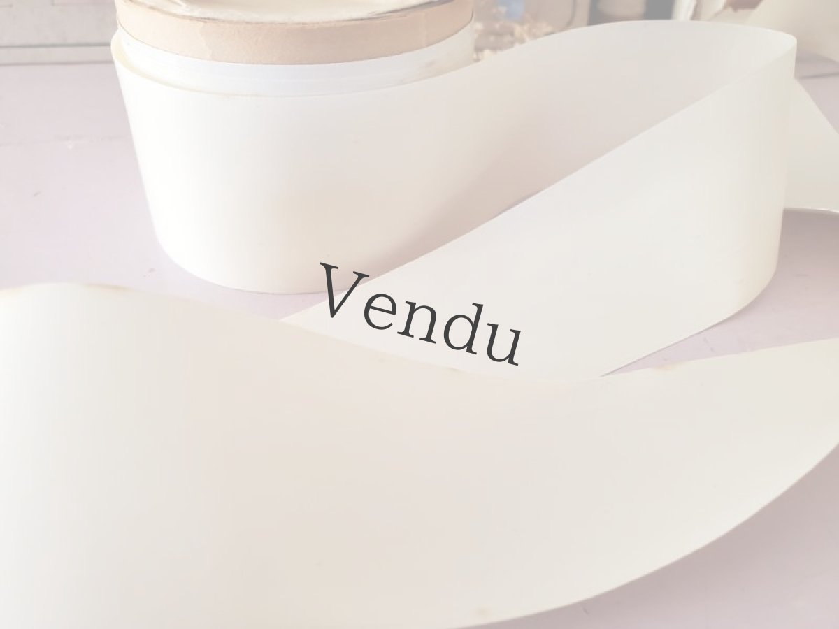 画像5: フランスアンティーク　巻きリボン Pon440 No.9 Blanc (5)