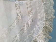 画像10: フランスアンティーク　ジュポンの裾はぎれ　ヴァランシエンヌレース200cm(400cm) (10)