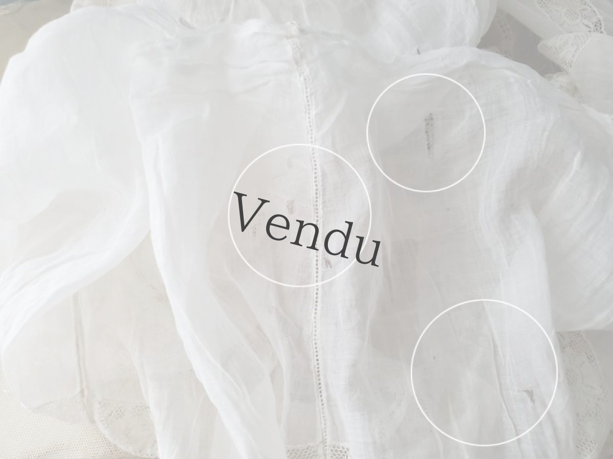 画像12: フランスアンティーク　ジュポンの裾はぎれ　ヴァランシエンヌレース200cm(400cm) (12)