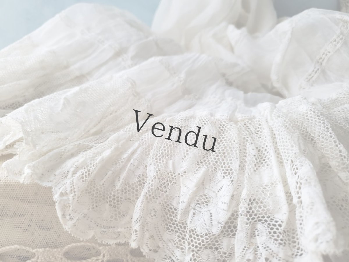 画像4: フランスアンティーク　ジュポンの裾はぎれ　ヴァランシエンヌレース200cm(400cm) (4)