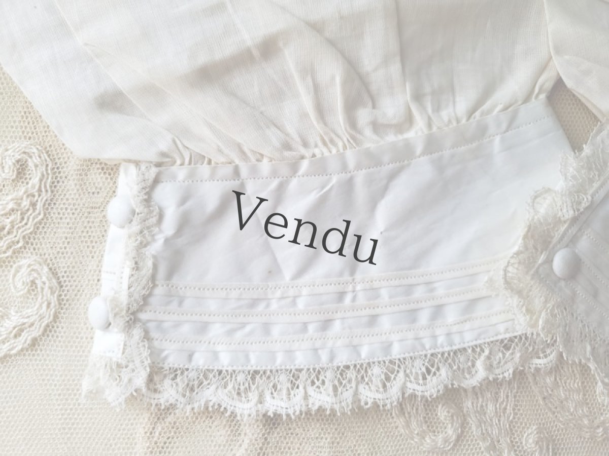 画像4: フランスアンティーク　ペアのお袖 (4)