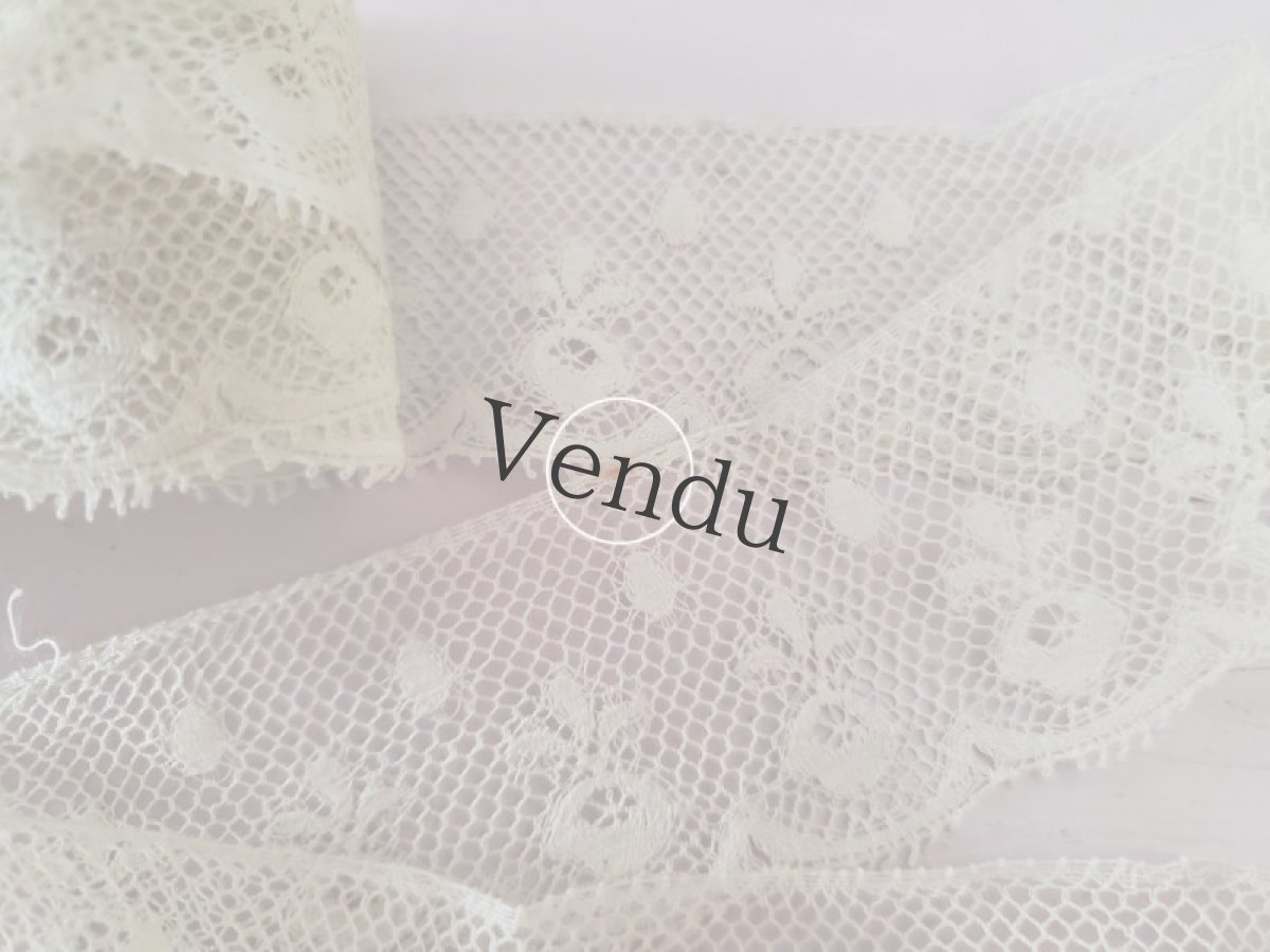 画像5: フランスアンティーク　ヴァランシエンヌレース 257cm (5)