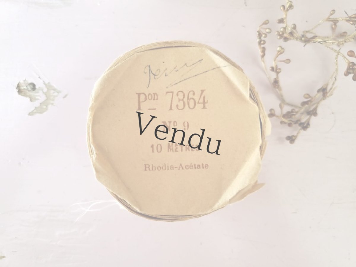 画像4: フランスアンティーク　巻きリボン Rhodia Pon_7364 No.9 Rose (4)