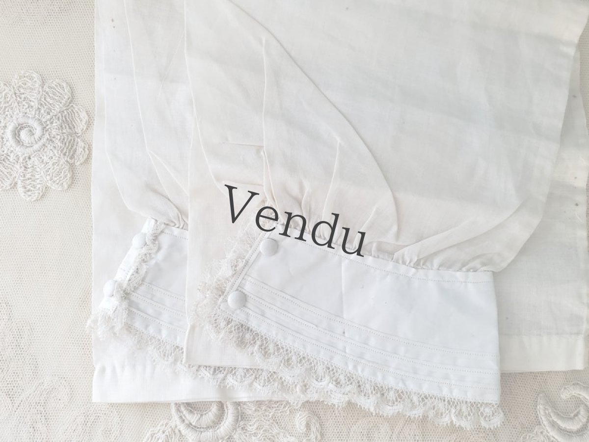 画像2: フランスアンティーク　ペアのお袖 (2)