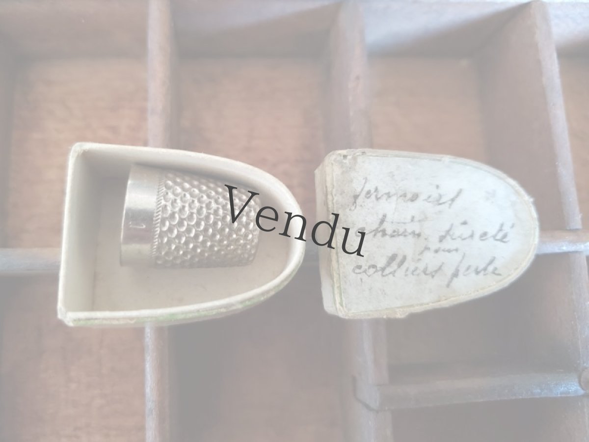 画像4: フランスアンティーク 箱入り指ぬき (4)