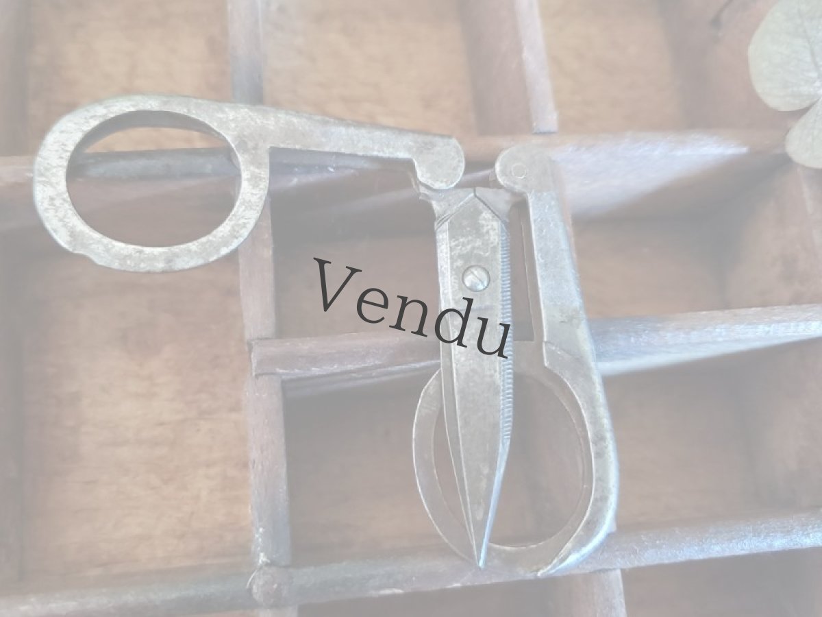 画像5: フランスヴィンテージ　折り畳み式 手芸用はさみ (5)