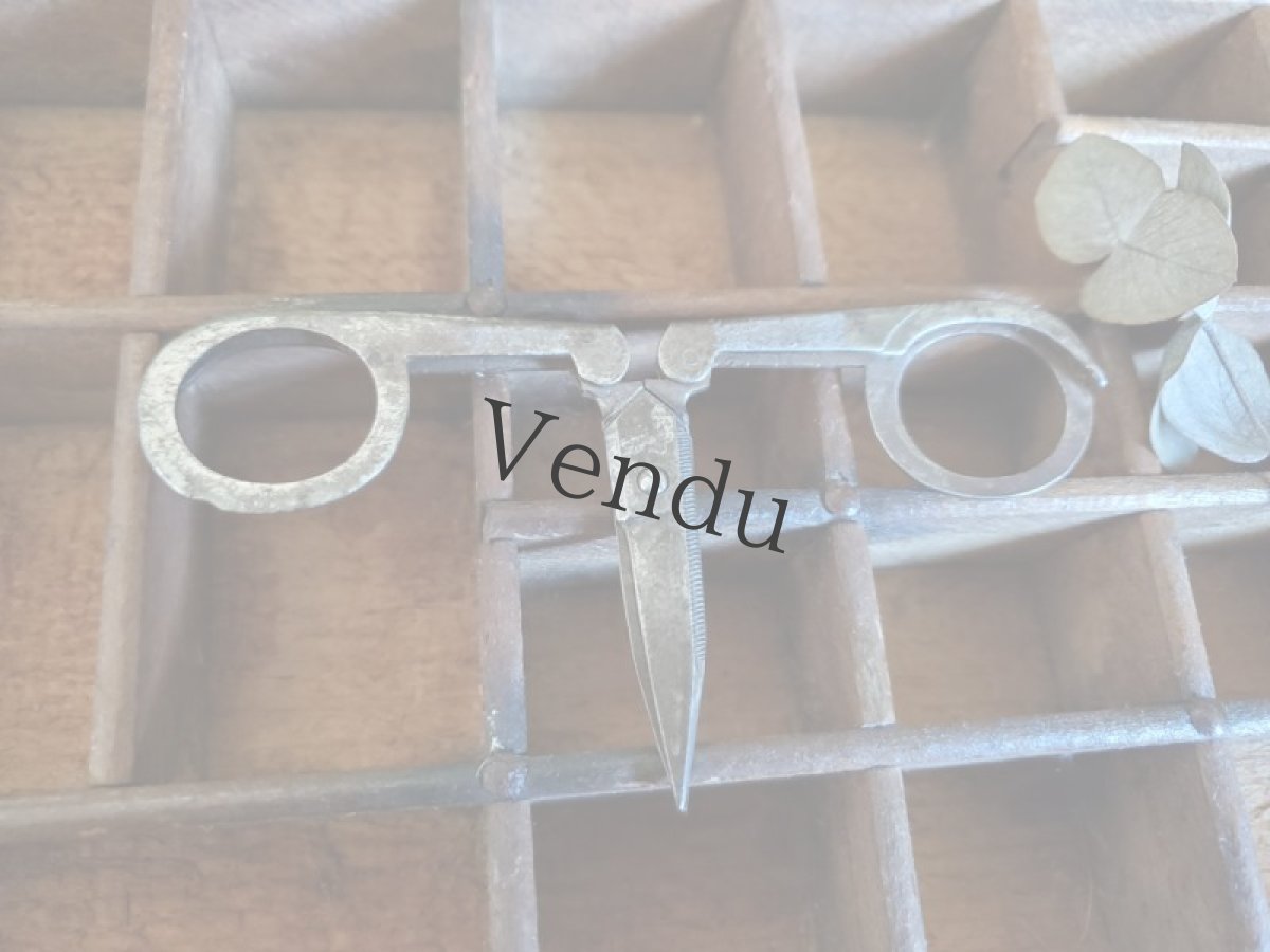 画像4: フランスヴィンテージ　折り畳み式 手芸用はさみ (4)