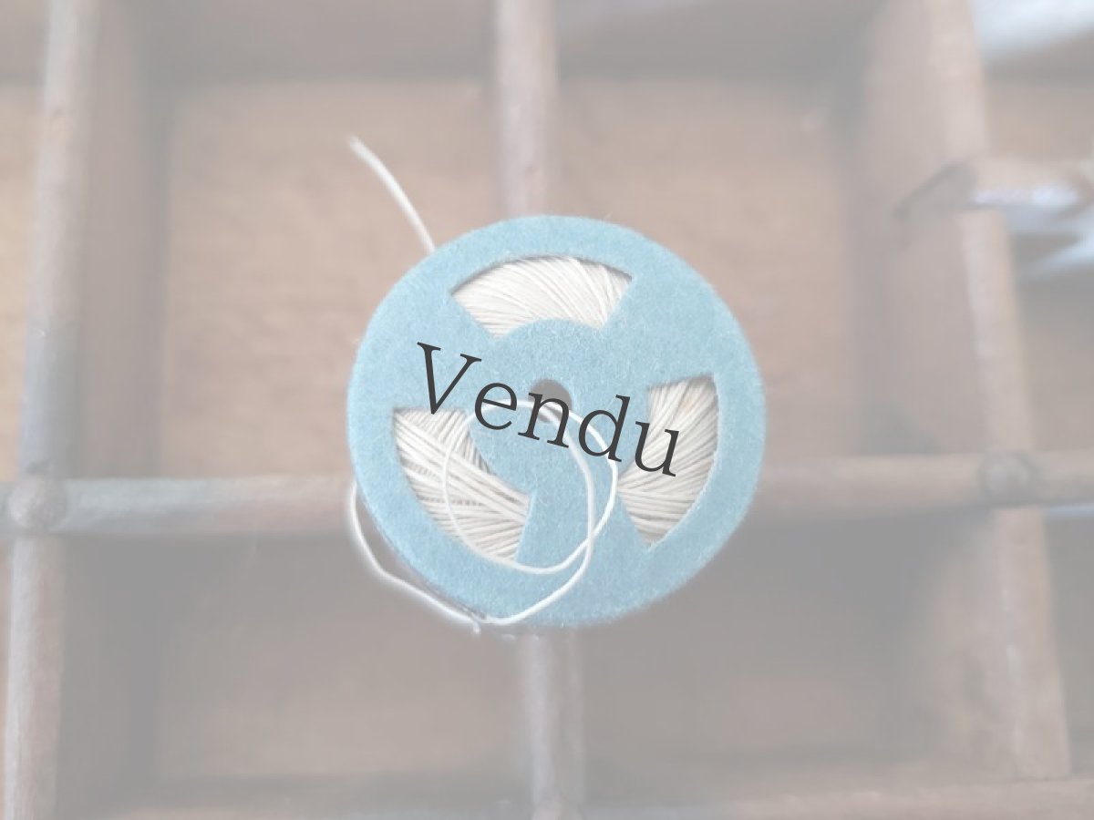 画像5: フランス 1900年前後 カプセル入り糸玉 リネン 100 AU CONSCRIT (5)