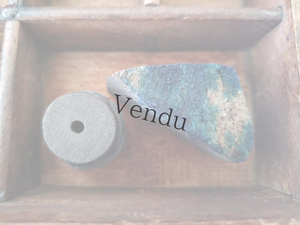 画像5: フランス 1900年前後 刺繍木製スタンプ 2こセット (5)