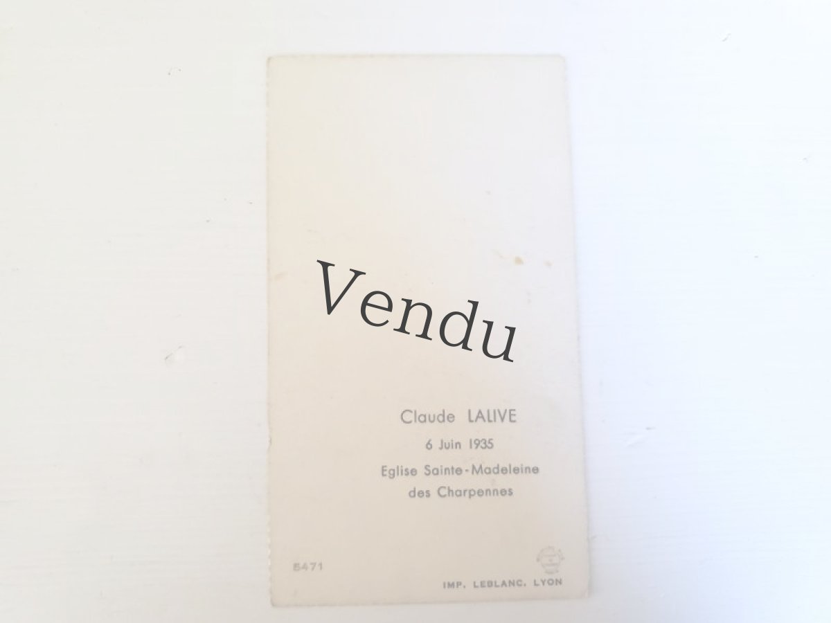 画像6: フランスアンティーク  小さな聖母マリア様像とホーリーカードのセット (6)