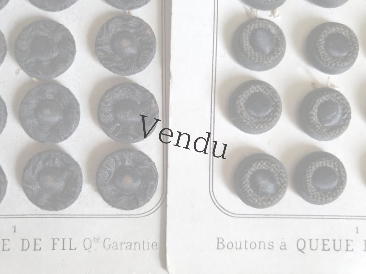 画像8: フランス 1900年前後　布製ボタンシート MODE DE PARIS 18mm (8)
