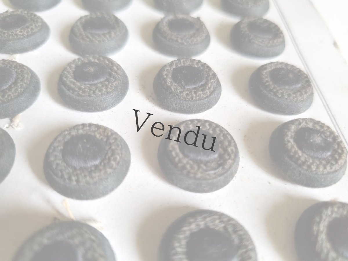 画像5: フランス 1900年前後　布製ボタンシート MODE DE PARIS 16mm (5)