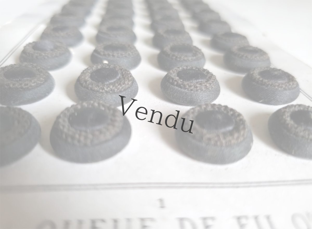 画像6: フランス 1900年前後　布製ボタンシート MODE DE PARIS 16mm (6)