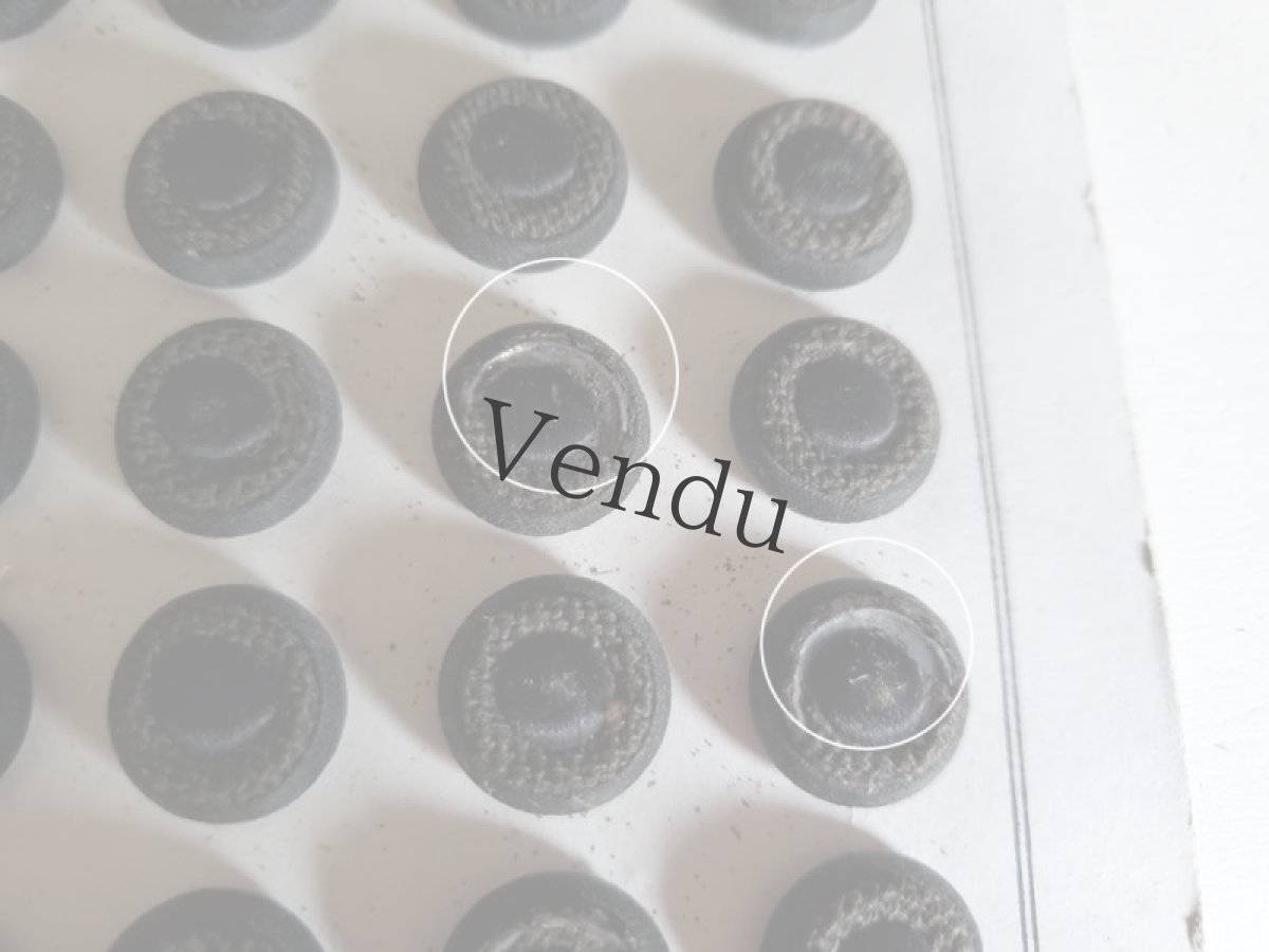 画像8: フランス 1900年前後　布製ボタンシート MODE DE PARIS 16mm (8)