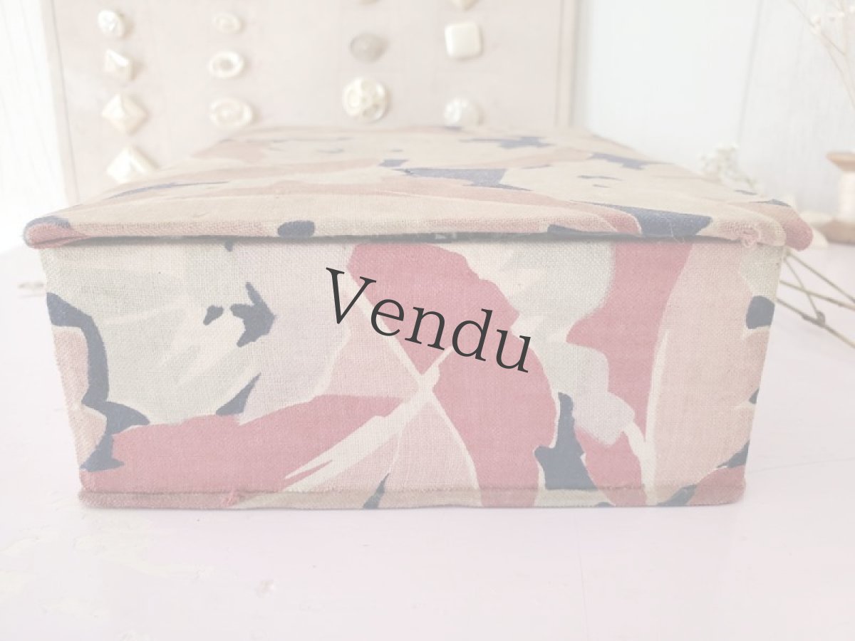 画像12: フランス蚤の市　カルトナージュボックス入りメルスリーセット (12)