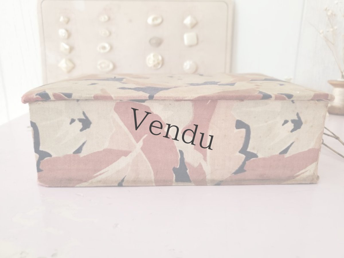 画像13: フランス蚤の市　カルトナージュボックス入りメルスリーセット (13)