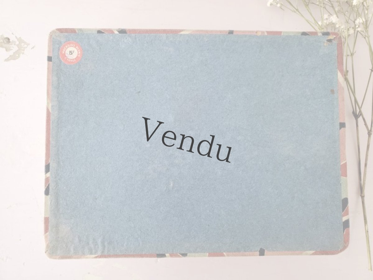 画像15: フランス蚤の市　カルトナージュボックス入りメルスリーセット (15)