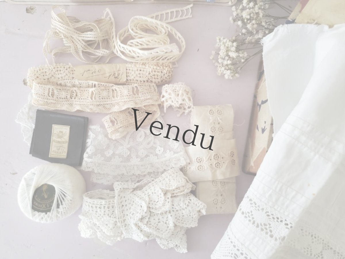 画像3: フランス蚤の市　カルトナージュボックス入りメルスリーセット (3)