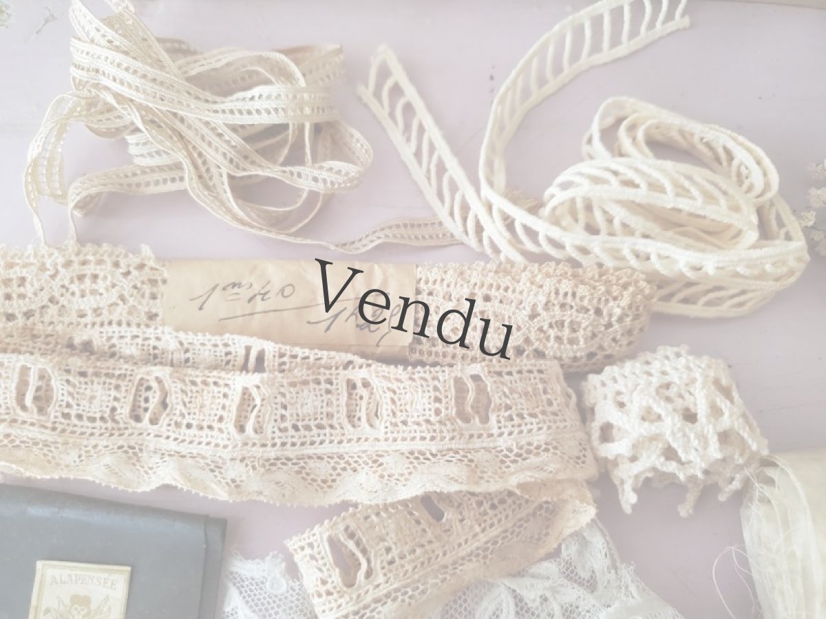 画像4: フランス蚤の市　カルトナージュボックス入りメルスリーセット (4)