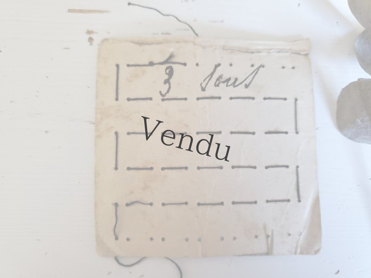 画像5: フランス アンティーク　シンプルボタンシート 黒 10mm (5)