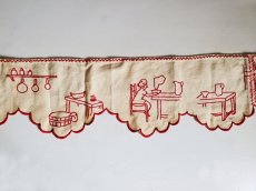 画像2: フランスヴィンテージ　刺繍リボントリム　おうち時間 161cm (2)