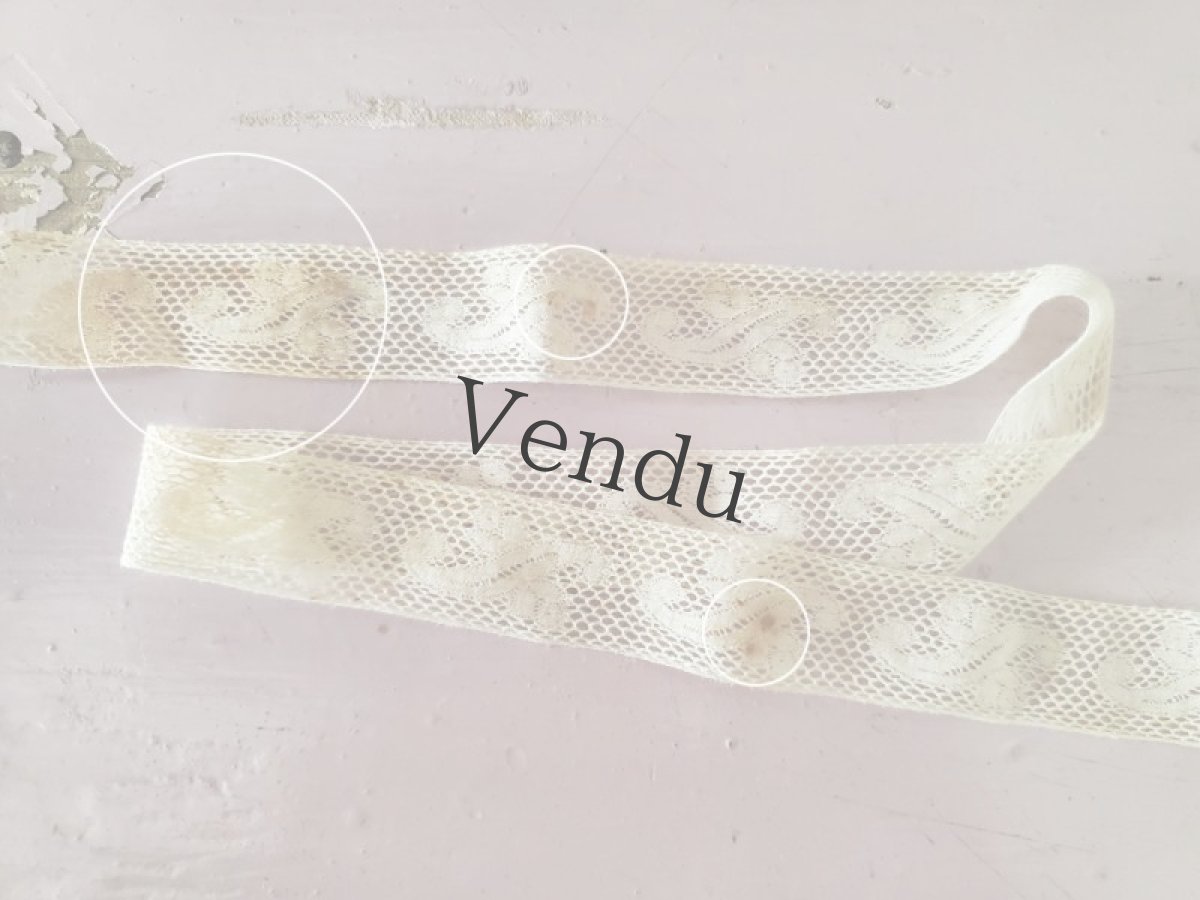 画像3: フランスアンティーク　ヴァランシエンヌレース 100cm (3)