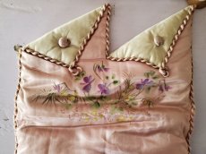 画像3: フランスアンティーク　ハンキーケース　スミレとミモザ ハンドペイント (3)