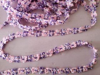 フランスアンティーク ロココリボン ペッシュピンク 50cm〜