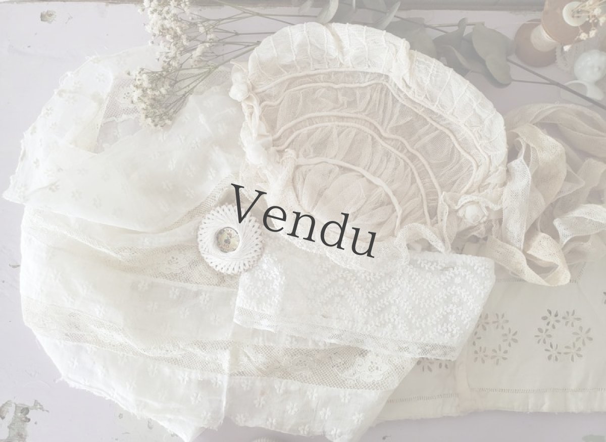 画像4: スペイン蚤の市　リネン糸巻き (4)