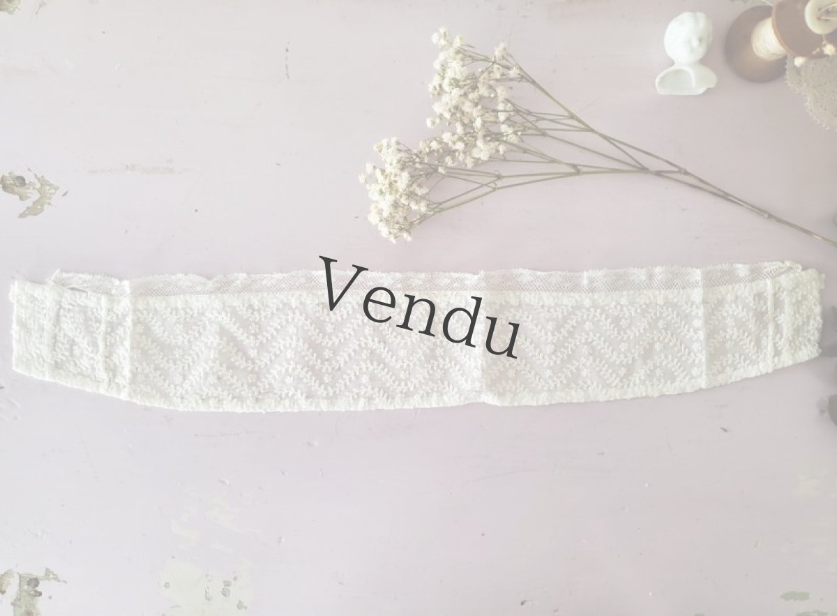 画像2: フランスアンティーク　立襟タイプのつけ襟 (2)