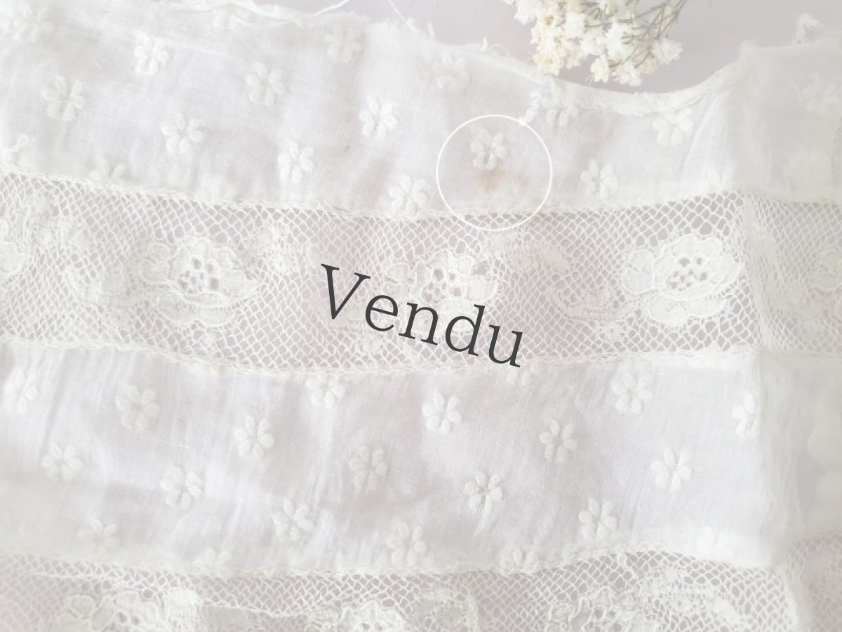 画像8: フランスアンティーク　可愛いはぎれ 82cm (8)