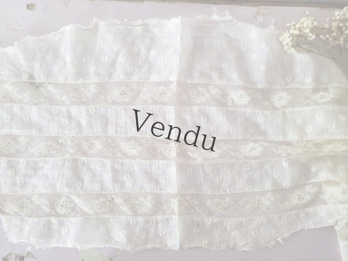 画像5: フランスアンティーク　可愛いはぎれ 82cm (5)