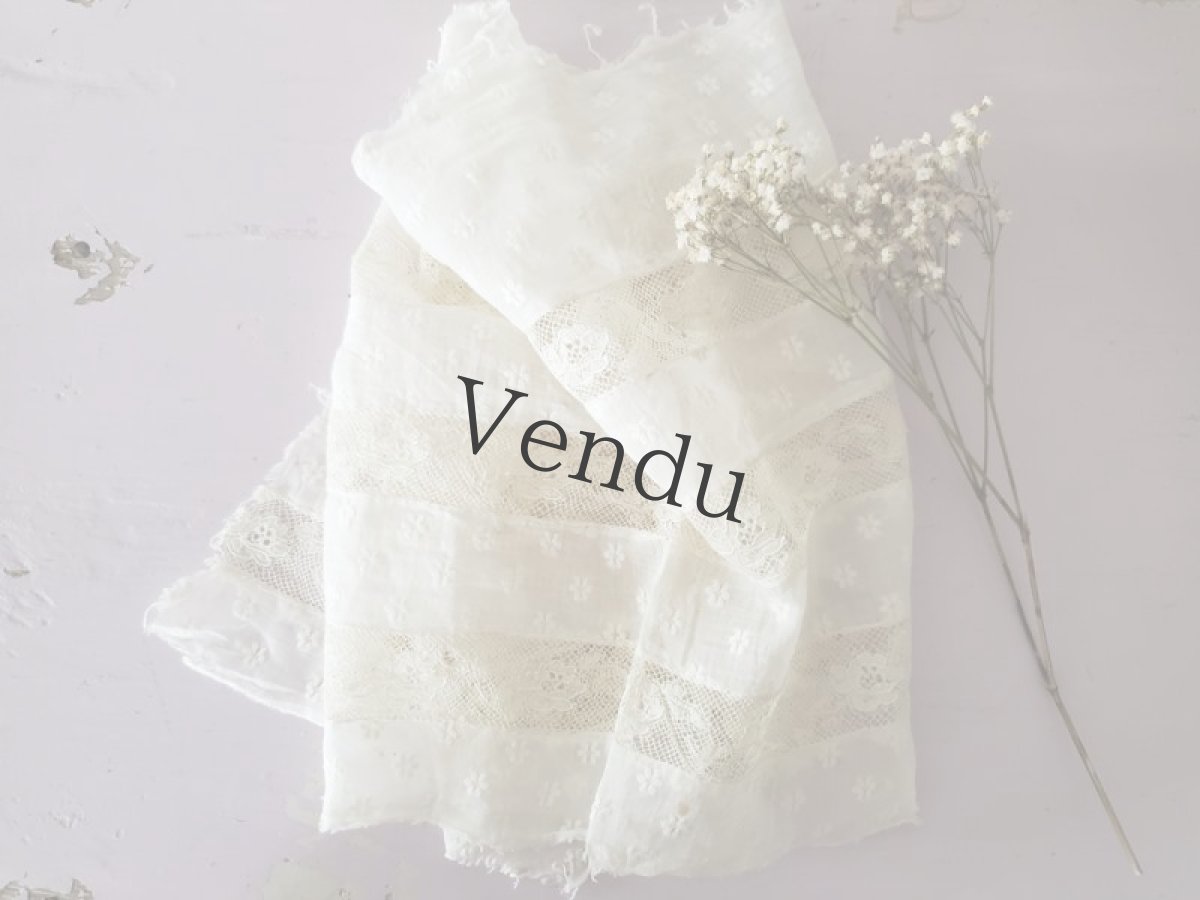 画像7: フランスアンティーク　可愛いはぎれ 82cm (7)