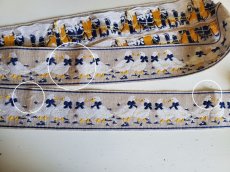画像6: フランスヴィンテージ　刺繍リボン お洒落なガチョウ 309cm (6)